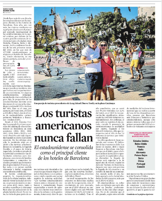 🎙️ Albert Grau , socio y codirector de Cushman &amp; Wakefield Hospitality en España, habla en exclusiva para el diario <a href="/LaVanguardia/">La Vanguardia</a> , en el nuevo artículo publicado sobre: "Un 30% de los clientes de los hoteles de lujo son estadounidenses" .

👇La noticia al completo, aquí: