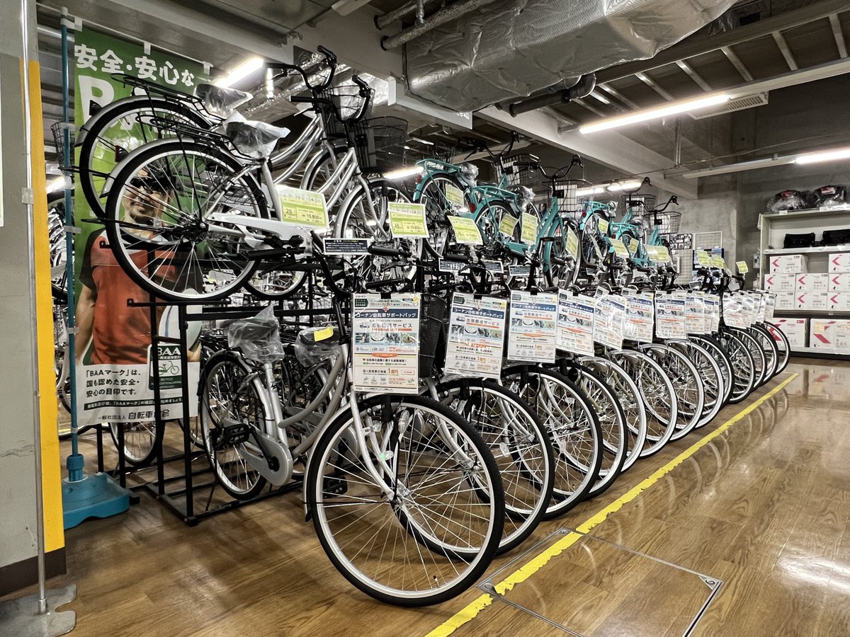 サイクルコーナーのご紹介です🚲 ホームセンターコーナンの自転車売場