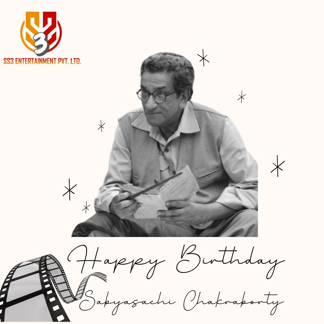 Ss3Ltd's tweet photo. SS3 Entertainment wishes a very happy birthday to the legend actor in bengali industry Sabyasachi Chakraborty !
.
.
#SabyasachiChakraborty #actor #happybirthday #birthdaywishes #productionhouse #productioncompany #tollywoodindustry #ss3entertainment #kolkata #WestBengal #india https://t.co/qZJ2WisMdf