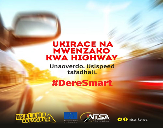 BSABKENYA's tweet photo. Racing  haifai kwa barabara za kusafiri. Ukirace barabarani una speed. Kataa tabia   hatari kama hizi #DereSmart  
#Usalamabarabarani https://t.co/GpOJCdaJJE