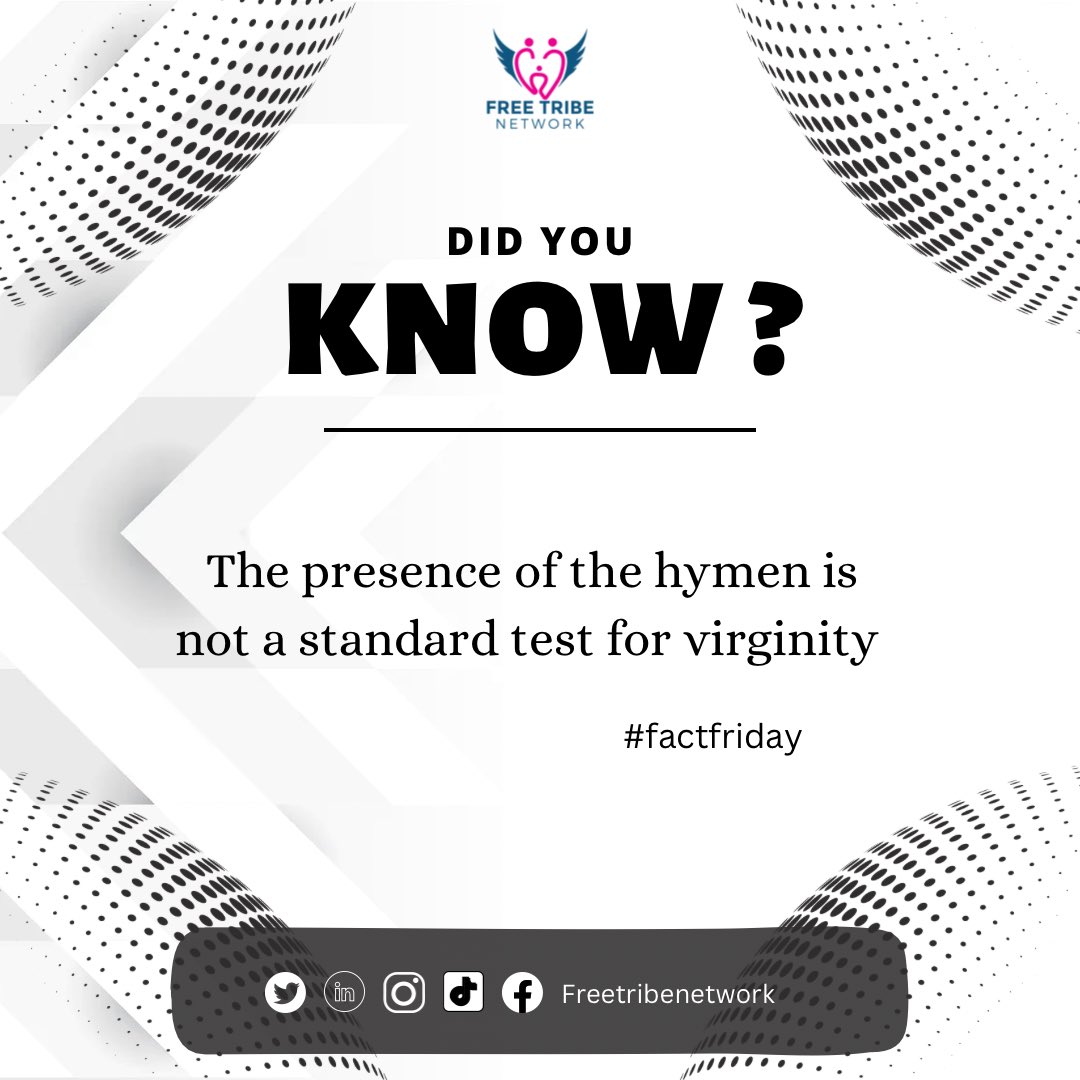 freetribenetwrk's tweet photo. 📌 The hymen is an elastic tissue covering the surface of the vaginal opening, with a little space for menstrual flow to pass through. https://t.co/oGdvPqZ5FD