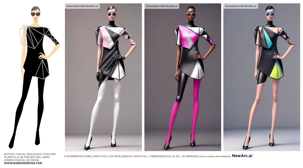 annaomline's tweet image. Primeras pruebas con la nueva herramienta de inteligencia artificial para el diseño de moda y calzado NewArc.ai .Convierte en 1 minuto bocetos a lápiz o bocetos vectoriales en renders 3D de gran calidad
#diseñodemoda #diseñodigital #InteligenciaArtificial #3DRender