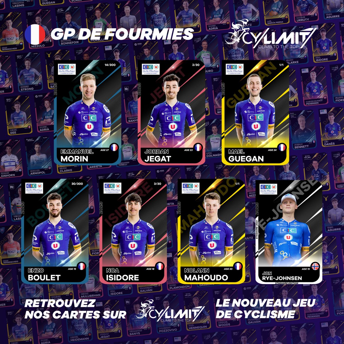Retrouvez la compo de l’équipe du <a href="/Gpfourmies/">Grand Prix de Fourmies</a> présentée par Cylimit 🎮

Encouragez le team Conti sur Eurosport et France 3 Haut de France, dimanche 10/09 à partir de 15H 📺