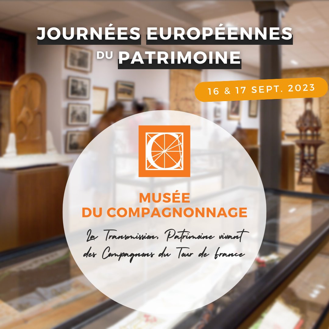 Envie d'une activité pour les #JEP2023  les 16 et 17 septembre ? 🏛️Venez découvrir les chefs-d'œuvre des Compagnons ! + d'infos ici : bit.ly/3ZbAACX   En bonus : l'Expo temporaire "Rugby et Compagnonnage" à l'occasion de la Coupe du Monde 🏉 #RWC2023 Allez les Bleus ! 💪