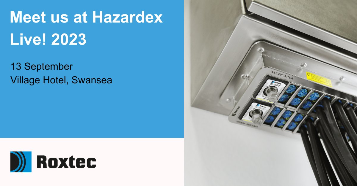 RoxtecLtd's tweet image. Next week we'll be at Hazardex Live! in Swansea.

Meet Will and Richard who will be able to help with sealing solutions for your next project.
➡️ hazardex-event.co.uk/Swansea-2023.a…

#hazardousareas #processindustries #processindustry #hazardex #ex #safetyfirst #cableandpipeseals