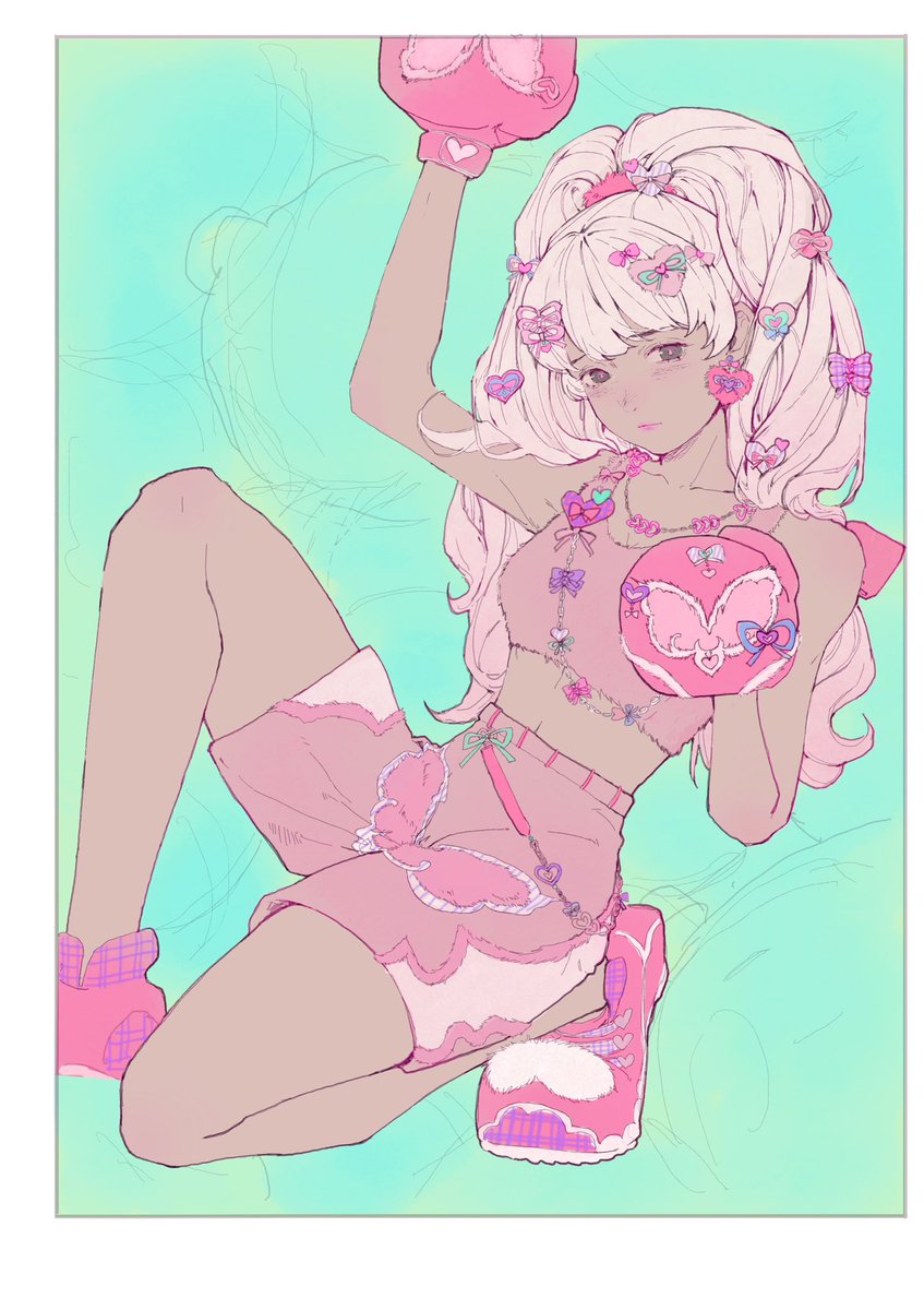 DairyAlice's tweet photo. 好好神@haohaogou 的oc😘（还擅自画了黑皮版 https://t.co/sLAWjOjBVb
