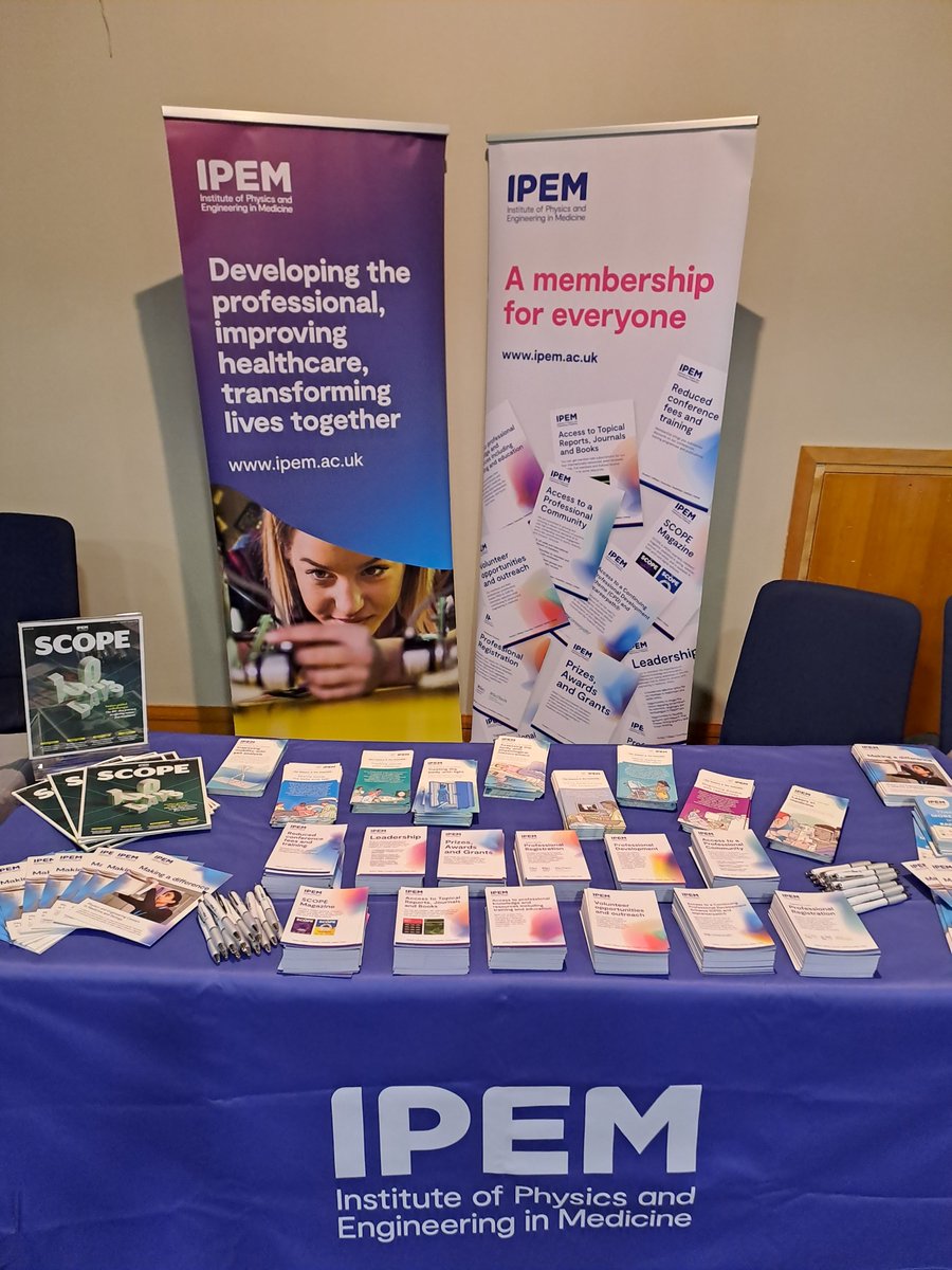 We're all set up for the Scientist Training Programme induction day at the International Convention Centre in Birmingham!
