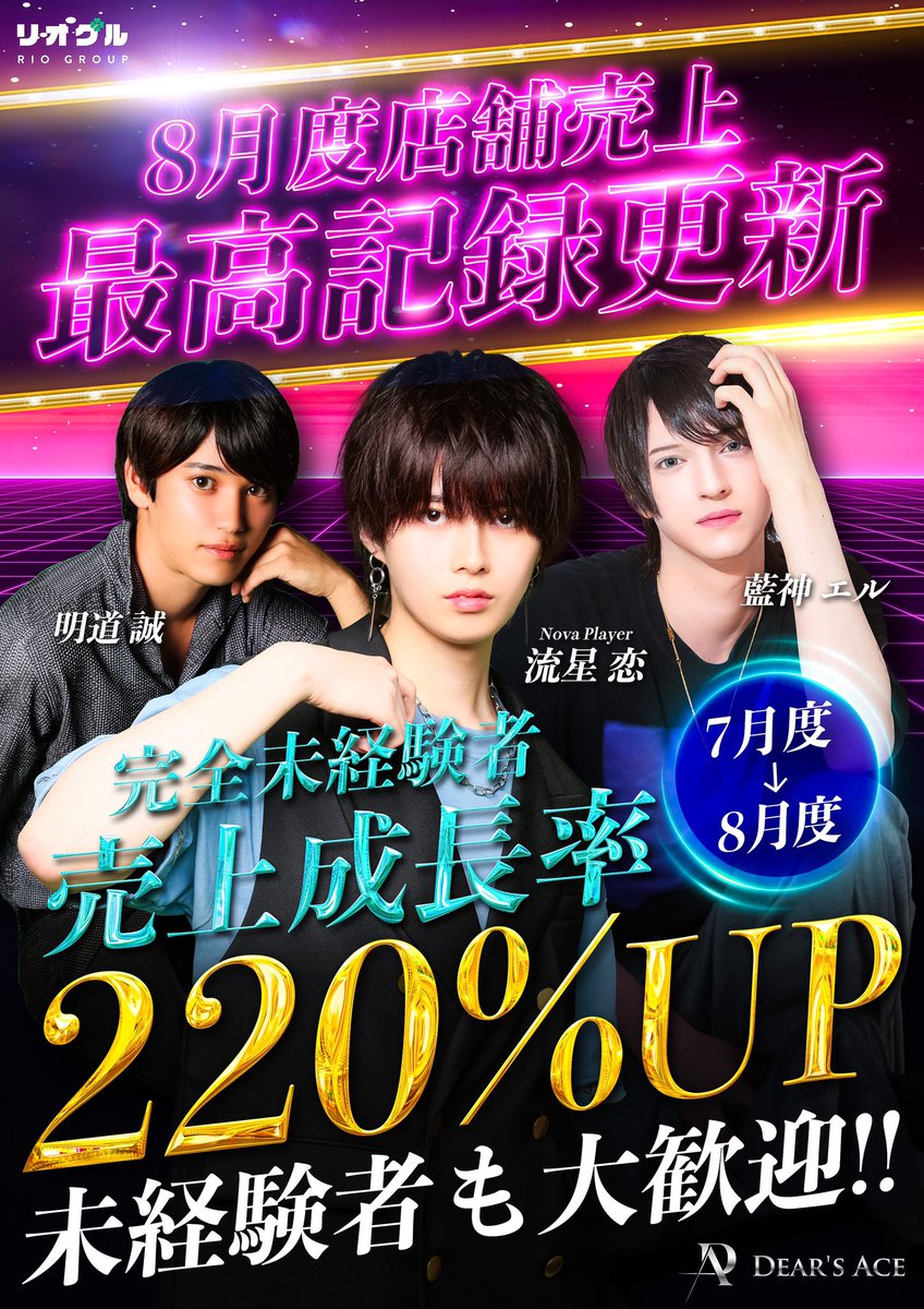 DearsAce's tweet photo. ◤DEAR'S ACE◢
🤵‍♂️PLAYER大募集中🤵

✅成長が著しいお店
✅ #未経験 #移籍 大歓迎🤗
✅各種入店特典あり✨

「私たちと一緒に
歌舞伎町ドリームを掴みましょう」

下記またはDMにて
お問い合わせ下さい🙋

求人ダイヤル:
0120-44-2055

#ディアーズエース
#ホスト #RioGroup 
#リオグル
#求人 #採用 https://t.co/VLPkI8Uy9F