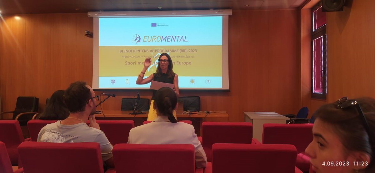 Blended Intense Program “Sport Mental Training in Europe” in Chieti - Erasmus+ Project #Euromental -@EmmaGuillet Gui. Martinent on “Engagement process for athletes, coaches, and stakeholders”. Great management of BERCHICCI MARIKA & @bermauri  #stapsLyon1 @LaboLVIS @UnivLyon1