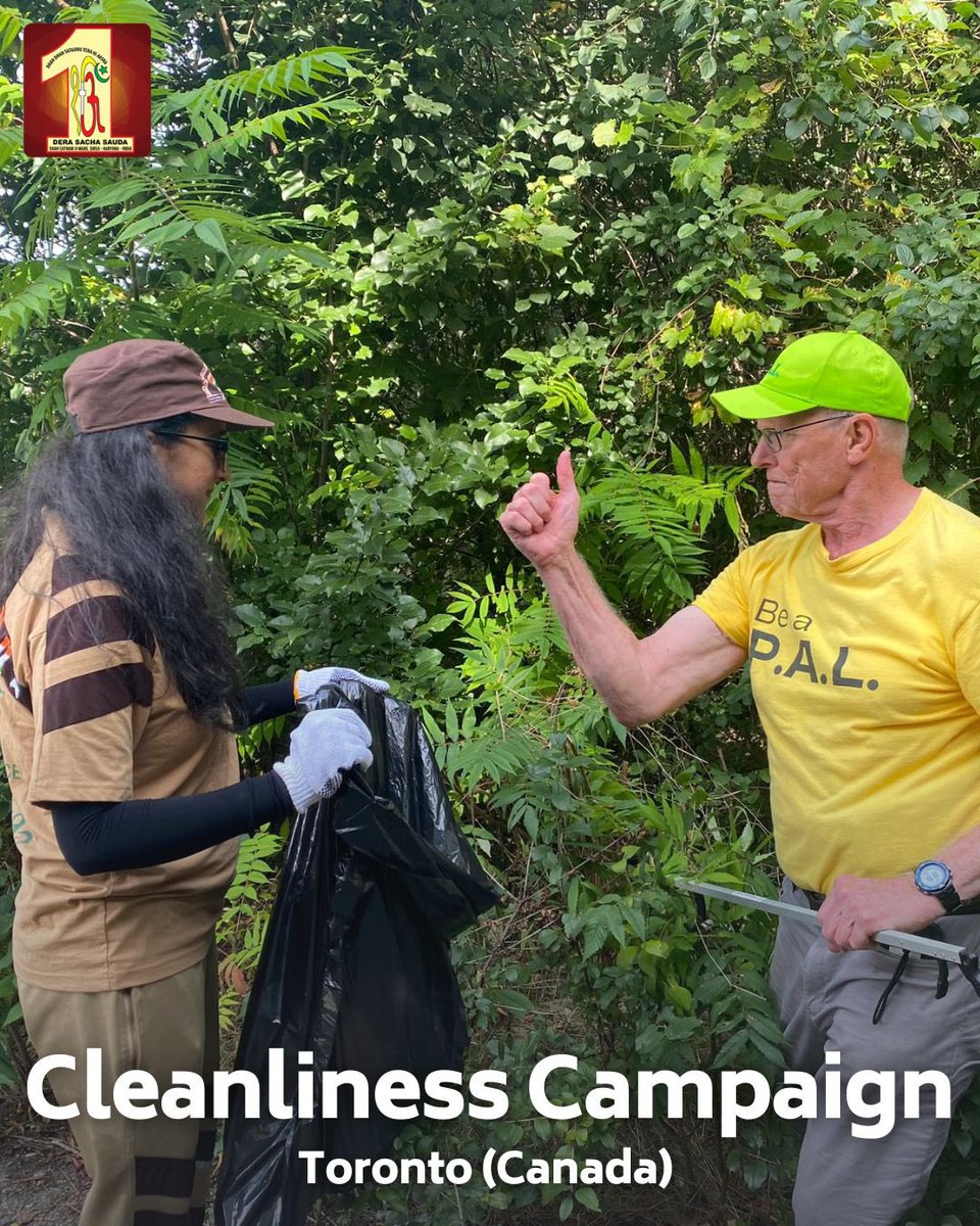 DSSNewsUpdates's tweet photo. A Cleaner and Greener Tomorrow! 🗑️ Dera Sacha Sauda volunteers in Toronto, Canada, are on a mission to preserve the beauty of our city and protect Mother Nature. Join us in our cleanliness campaign to make world shine brighter than ever!  #Environment #CleanlinessCampaign https://t.co/8BDMm81FBS