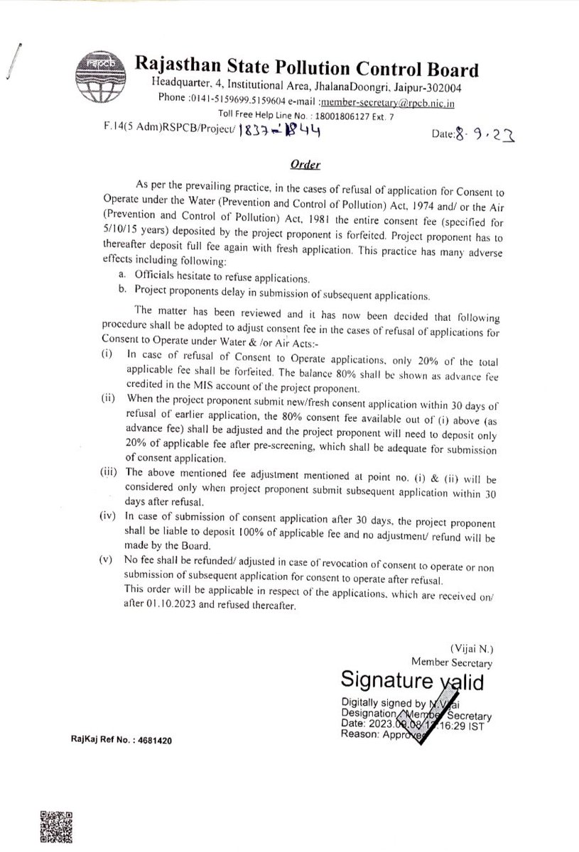 Shikhar_IAS's tweet image. #RSPCB at work ..

#EODB