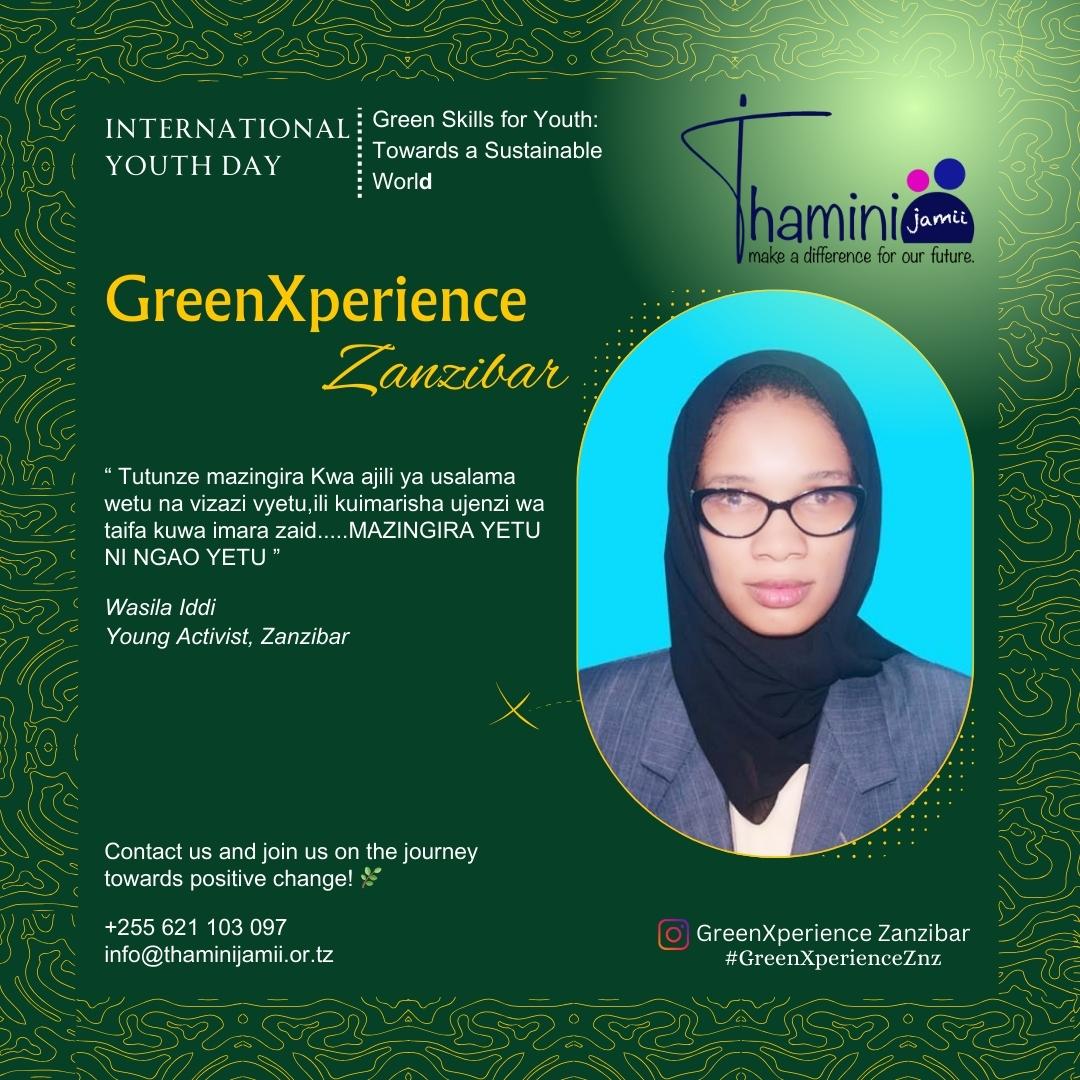 Tutunze mazingira Kwa ajili ya usalama wetu na vizazi vyetu,ili kuimarisha ujenzi wa taifa kuwa imara zaid.....MAZINGIRA YETU NI NGAO YETU ” @chiyaiddy_official

@thamini_jamii_organization 
#GreenXperienceZnz 

instagram.com/p/Cw7Kx51AHD3/…