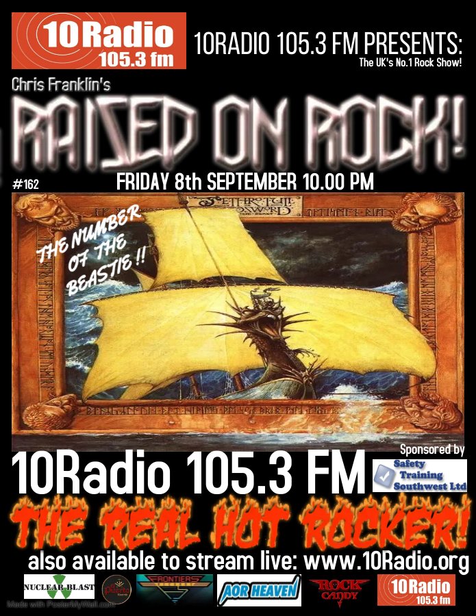 ChrisRFranklin's tweet photo. Hope you're week has gone well? Just wanted to remind you that I'm back live on air tonight from 10.00 pm on @10RadioCIC with another all killer edition of #RaisedONRock! including a first dive into @jethrotull 's fabulous 8 disc #MonsterEdition of #thebroadswordandthebeast! https://t.co/p2HhVzriCI