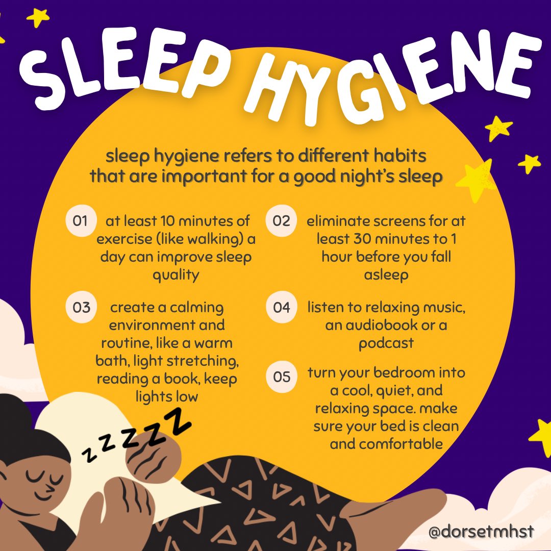 What is #SleepHygiene? It refers to different habits that are important for a good night’s sleep. In our post we have included 5 things that could help you get a great snooze 👇
