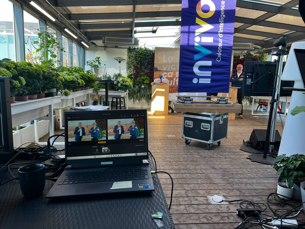 InVivoGroup's tweet photo. La victoire, ça se cultive !

En direct de notre meet-up de rentrée avec @TBlandinieres et @SebastienGraff pour présenter le 1er film publicitaire d’InVivo, les orientations stratégiques, le projet « growing together » et lancer la #RWC2023 bien sûr ! https://t.co/P8n9cClXym