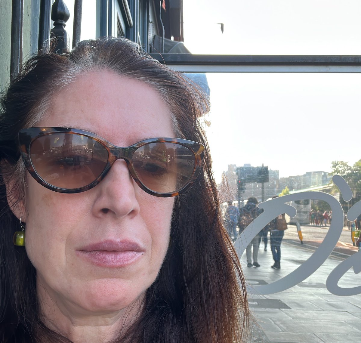 SadhbhO's tweet image. Sitting outside at 9am having a coffee in Dublin City centre sweating in the heat. It’s September. #abnormal #ClimateCrisis