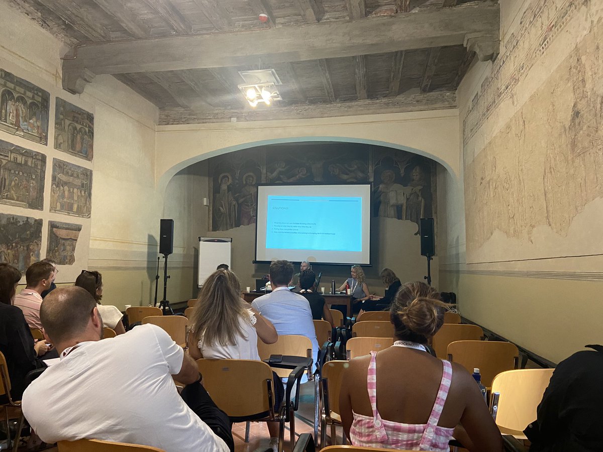 Starting my day at Eurocrim 23 with Ethnography in Criminology.