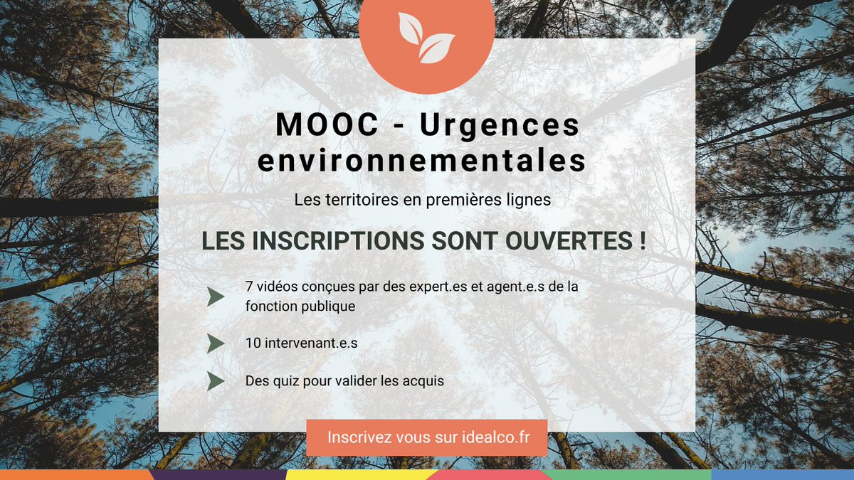 IDEAL_Co's tweet image. Pour aider les agents des #collter à affronter les défis de la #transitionecologique, @IDEAL_Co lance son #MOOC “Urgences environnementales : les territoires en première ligne”
Gratuit, ouvert à tous 👉eu1.hubs.ly/H05gcjl0
@cnrs @ademe @UICNfrance @theShiftPR0JECT @Le_Museum