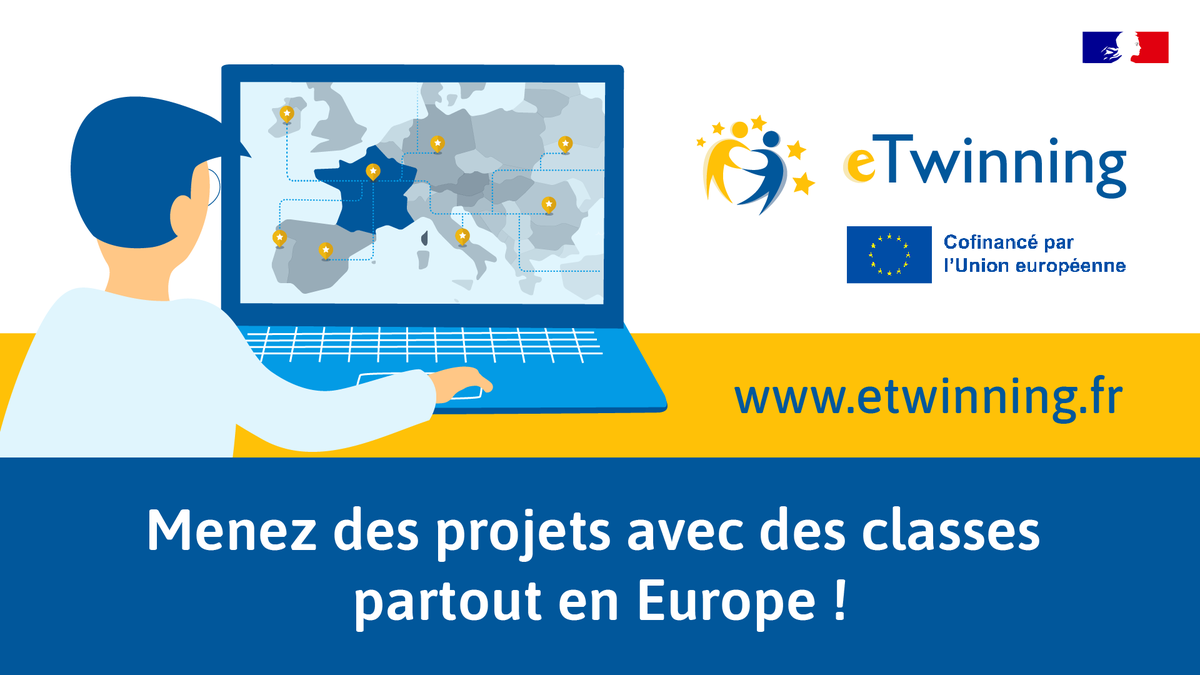 👩‍🏫 Envie de vous former entre #enseignants européens et de monter des #ProjetsPédagogiques originaux ?
 🇪🇺 Rejoignez la communauté #eTwinning, rendez-vous sur etwinning.fr !