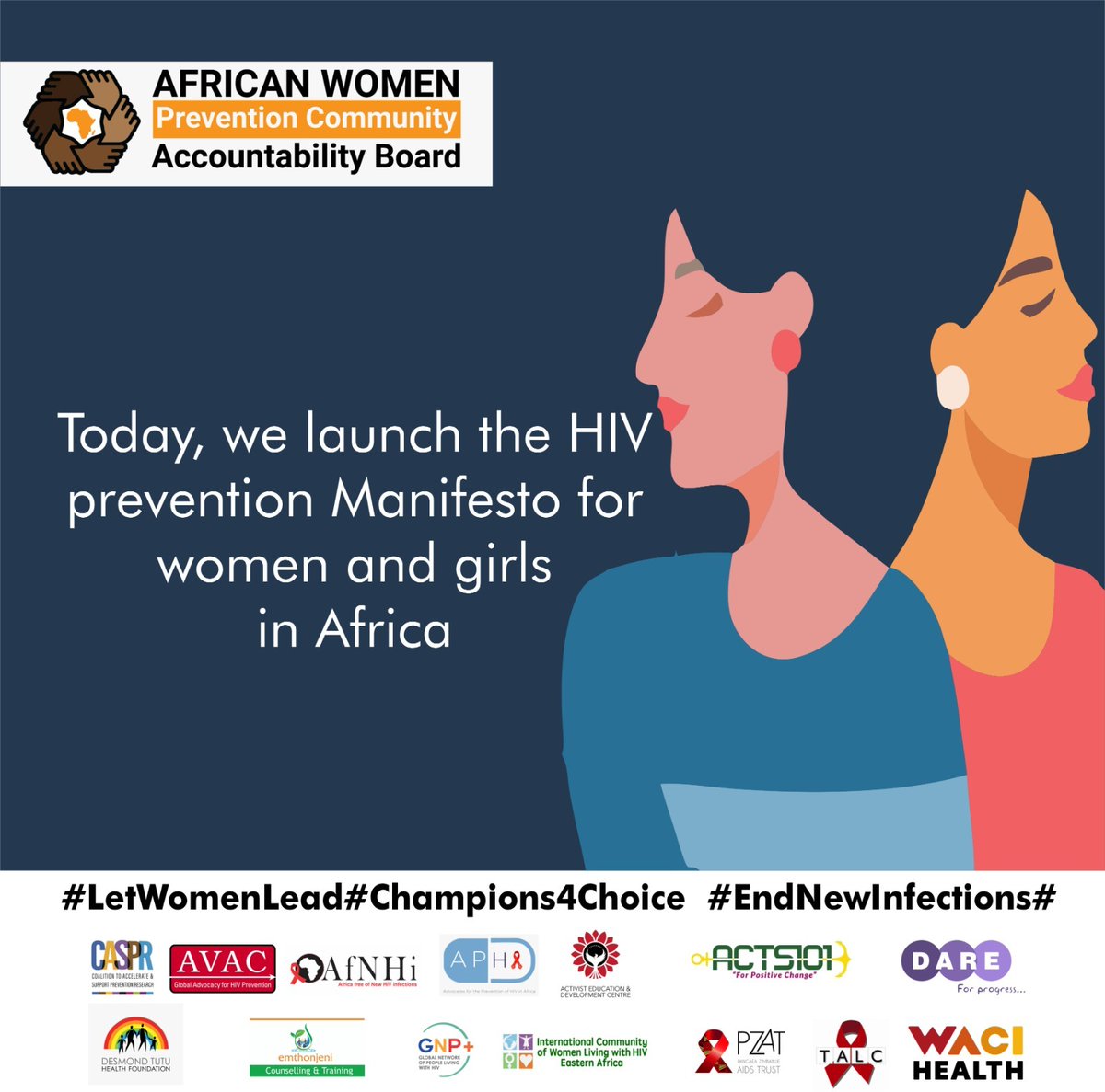 The #ChoiceManifesto, a gamechanger in HIV prevention for African women and girls,was officially unveiled today in Kampala.Join us as we empower and advocate the right to health and dignity as the #Champions4Choice. We must #EndNewInfections. Encourage choice with @HIVpxresearch