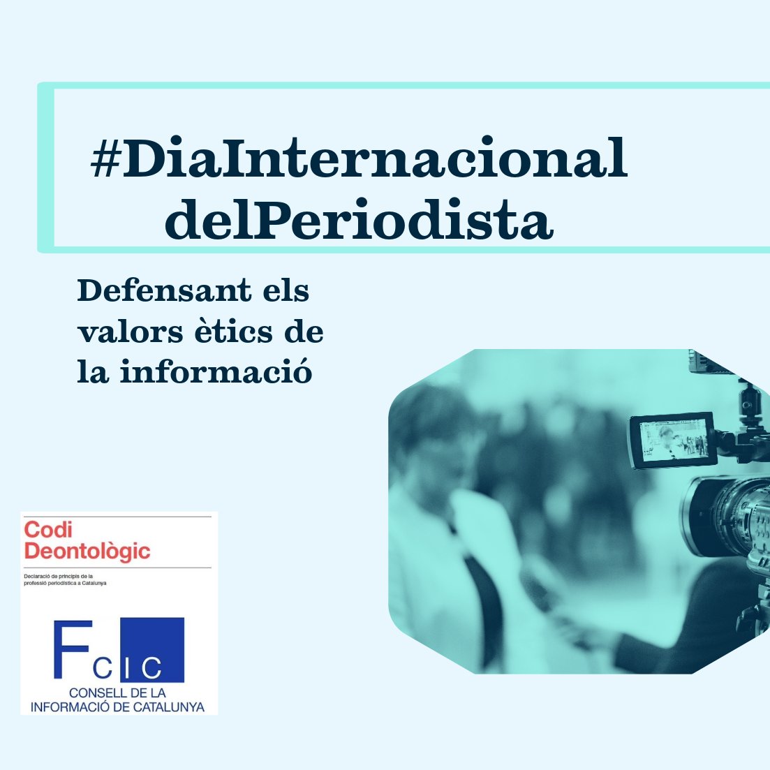 Avui celebrem el #DiaInternacionaldelPeriodista, una data per destacar la importància d'aquesta professió en la seva tasca social i de compromís amb la cerca de la veritat. Felicitats als companys i companyes periodistes.
Per una informació de qualitat i compromesa amb la ètica