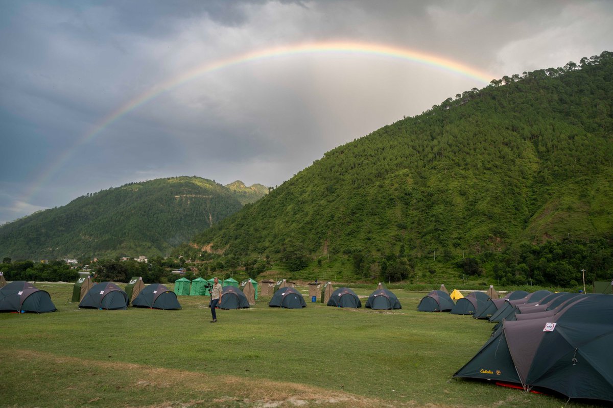 ishafoundation's tweet photo. Challenging roads, stunning vistas, lively people, and Satsangs soaked in rain and grace - a few glimpses from Sadhguru's #KailashYatra2023

 @IshaSacredWalks https://t.co/SafpRNcw9B