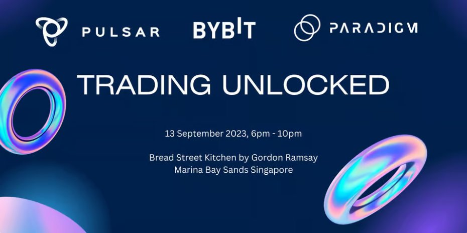 Excited to co-host the ​"Trading Unlocked" side event during #Token2049. We are looking forward to speaking with all of you!

​​**This is an invitation-only event.**