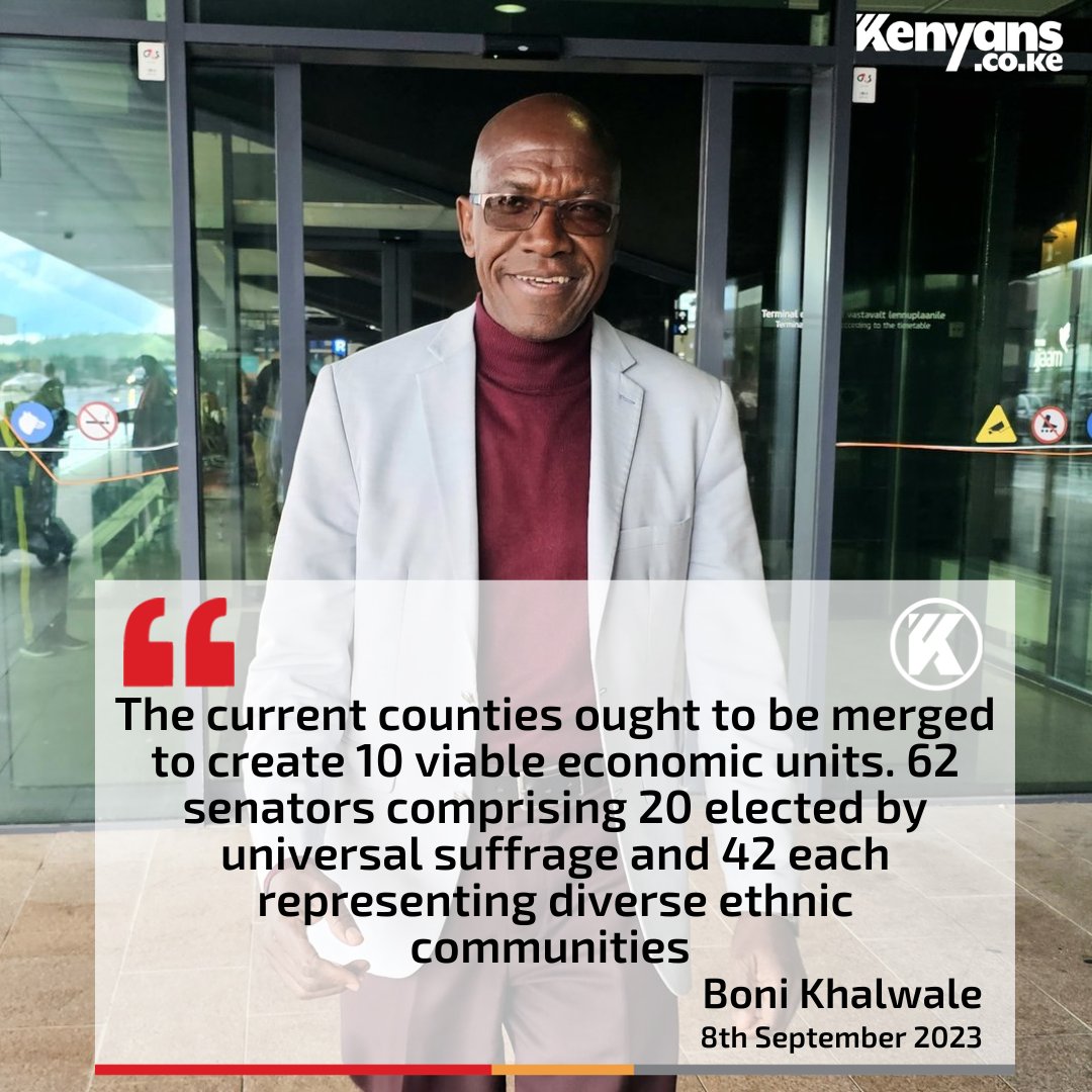 Kenyans's tweet photo. The current counties ought to be merged to create 10 viable economic units - Boni Khalwale https://t.co/qk5hODMesy