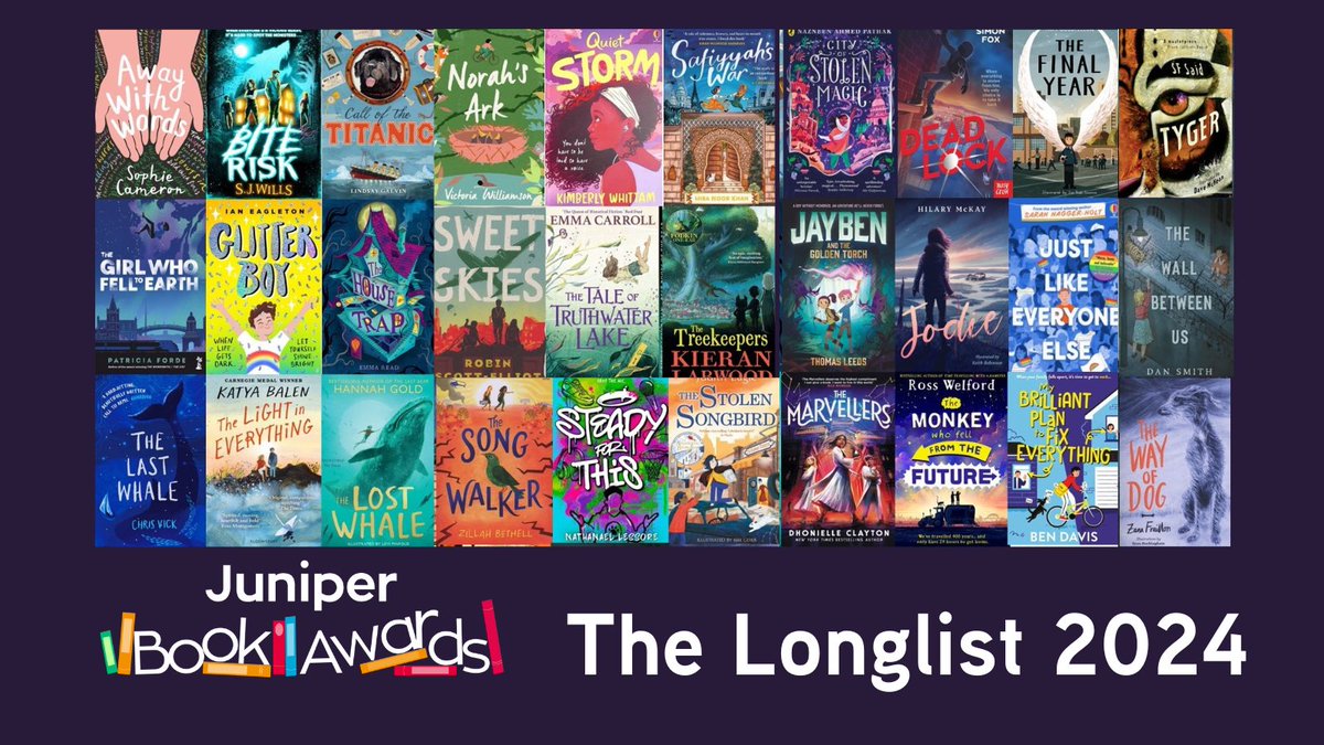 JuniperEdRes's tweet photo. ***Announcing the Longlist for the Juniper Book Awards 2024***
We love these books! 
A huge congratulations to all the creators involved.  
Sign up for your school to take part. https://t.co/5fMjyumk3O
The shortlist will be announced 16/10.
#OURFP #SchoolLibraries #JBA24 https://t.co/sywL6vUlWY