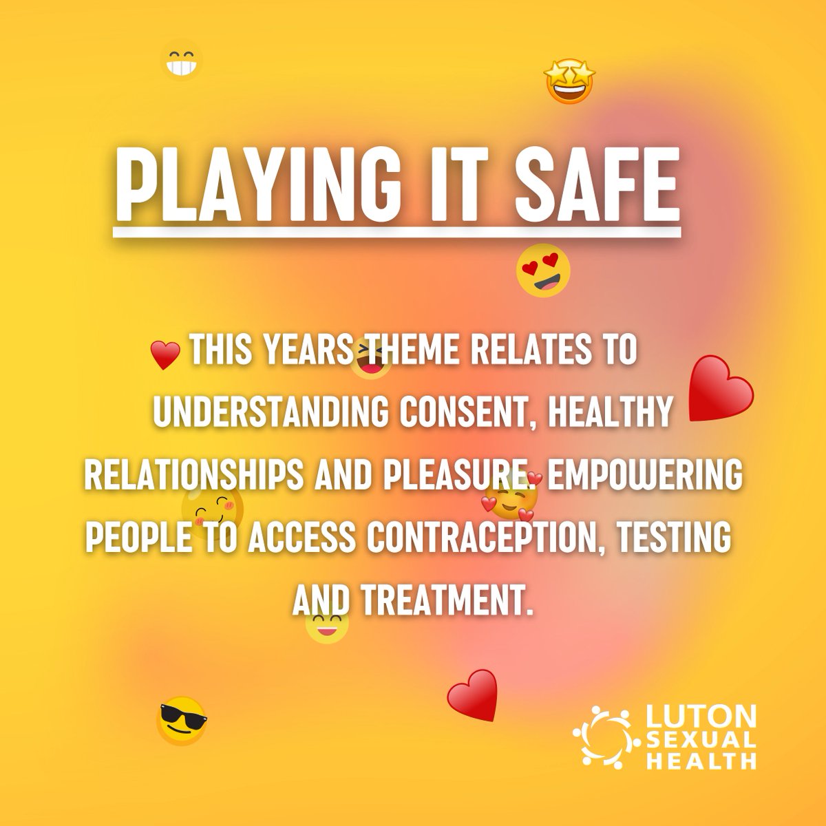 We can’t wait for Sexual Health Week next week, shedding further light on how “playing it safe” leads to better physical and mental health 🌟

#Luton #SexualHealth #SexualHealthWeek #Health #Physicalwellbeing #Mentalwellbeing