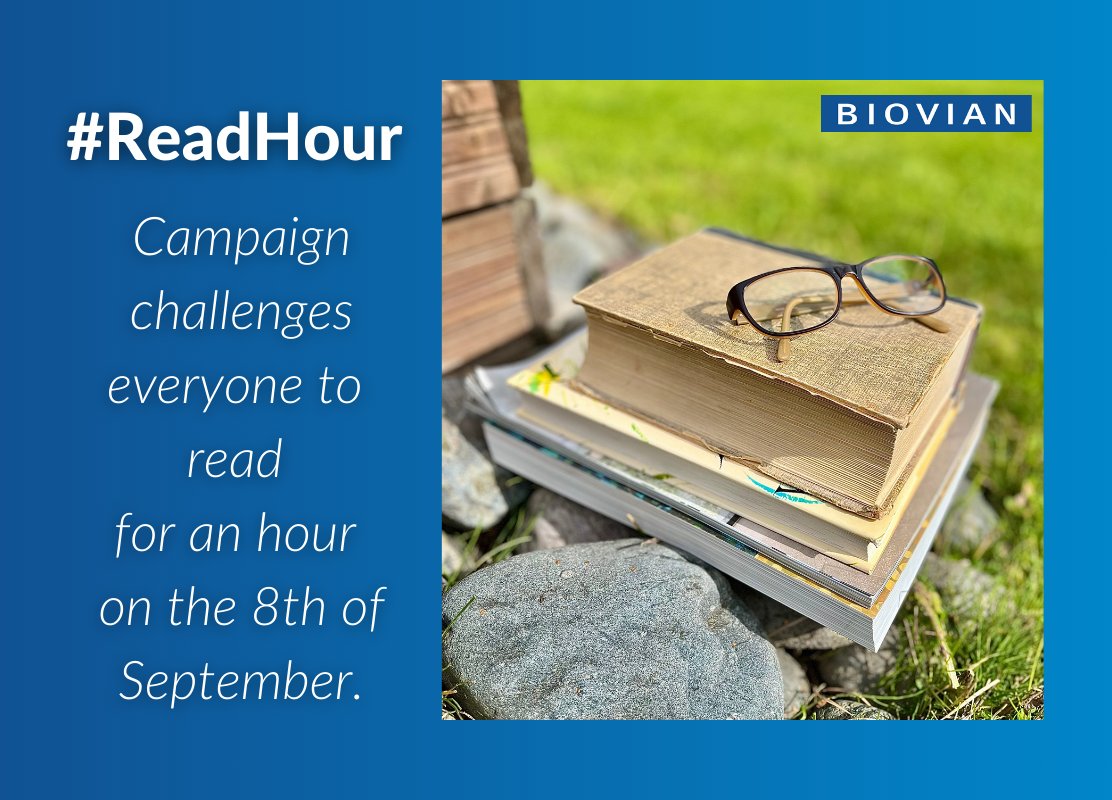 #ReadHour 📖

Today, the Finnish initiative of Read Hour campaign will culminate in a reading hour.

Spend an hour reading a novel 📘, scientific literature📄, blog posts 💻, a comic book 🦹🏼, or any other format you want to feed your brain with 🧠. There's plenty to choose from!