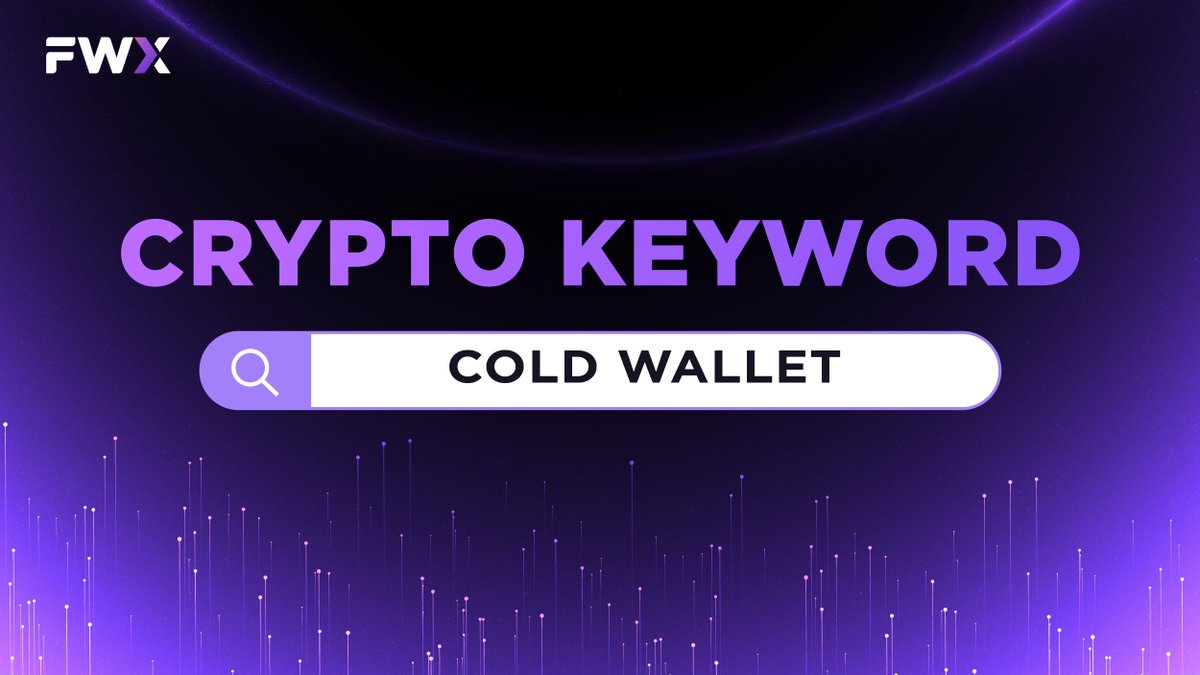 fwxfinance's tweet photo. "Cold Wallet"

A cryptocurrency wallet that is not connected to the internet, provides enhanced security against hacking.

#DeFi #fwxfinance #cryptokeyword https://t.co/kdfG3TehmE