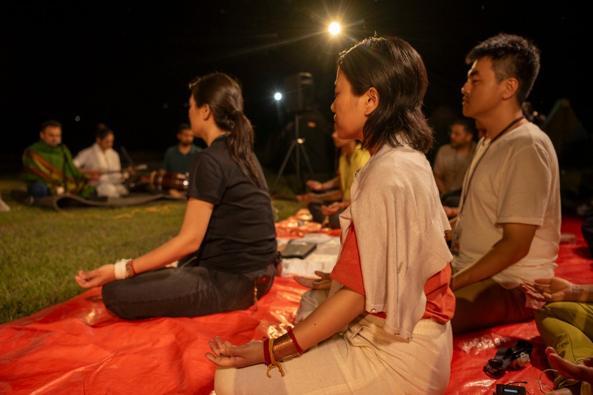 ishafoundation's tweet photo. Challenging roads, stunning vistas, lively people, and Satsangs soaked in rain and grace - a few glimpses from Sadhguru's #KailashYatra2023

 @IshaSacredWalks https://t.co/SafpRNcw9B
