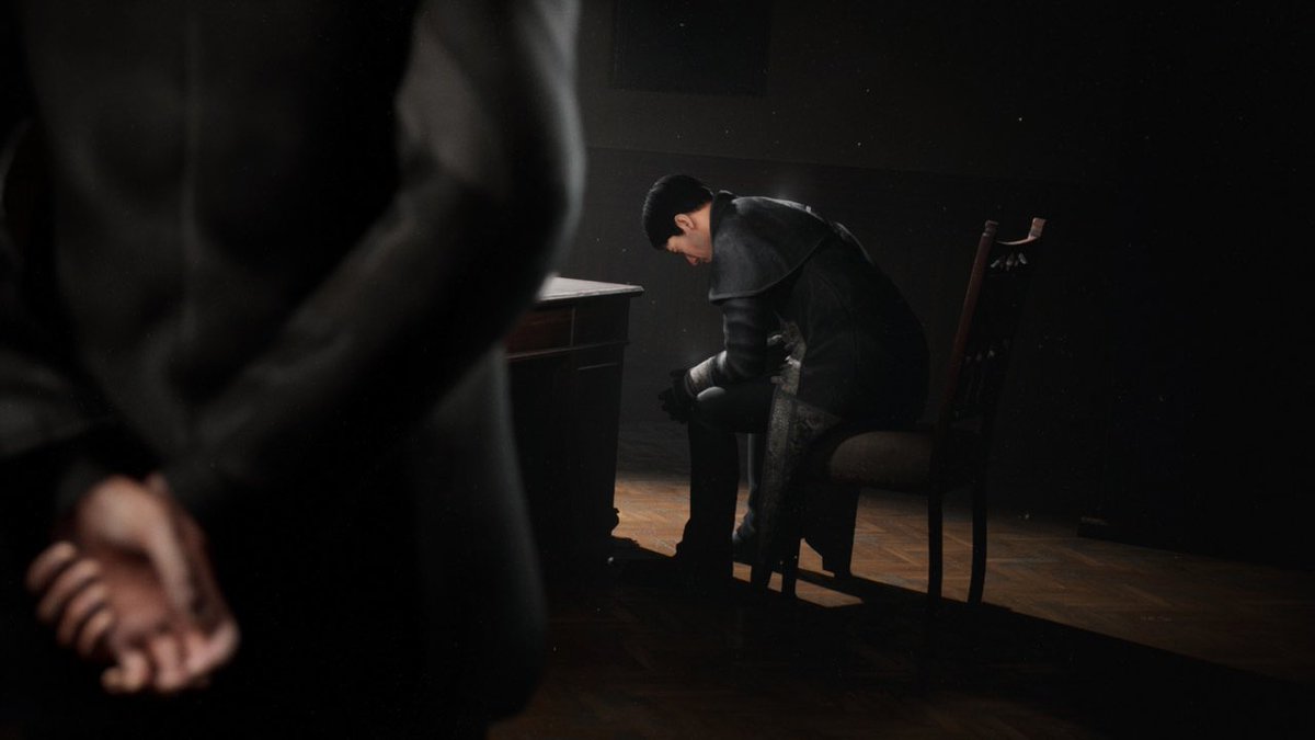 IcePickLodge's tweet photo. Lift up your theatre binoculars and take a look at the stage. Who is the character standing next to the protagonist? What does he want from Daniil and why does he lose his head?

#Pathologic2Bachelor https://t.co/qFBtVHmfel