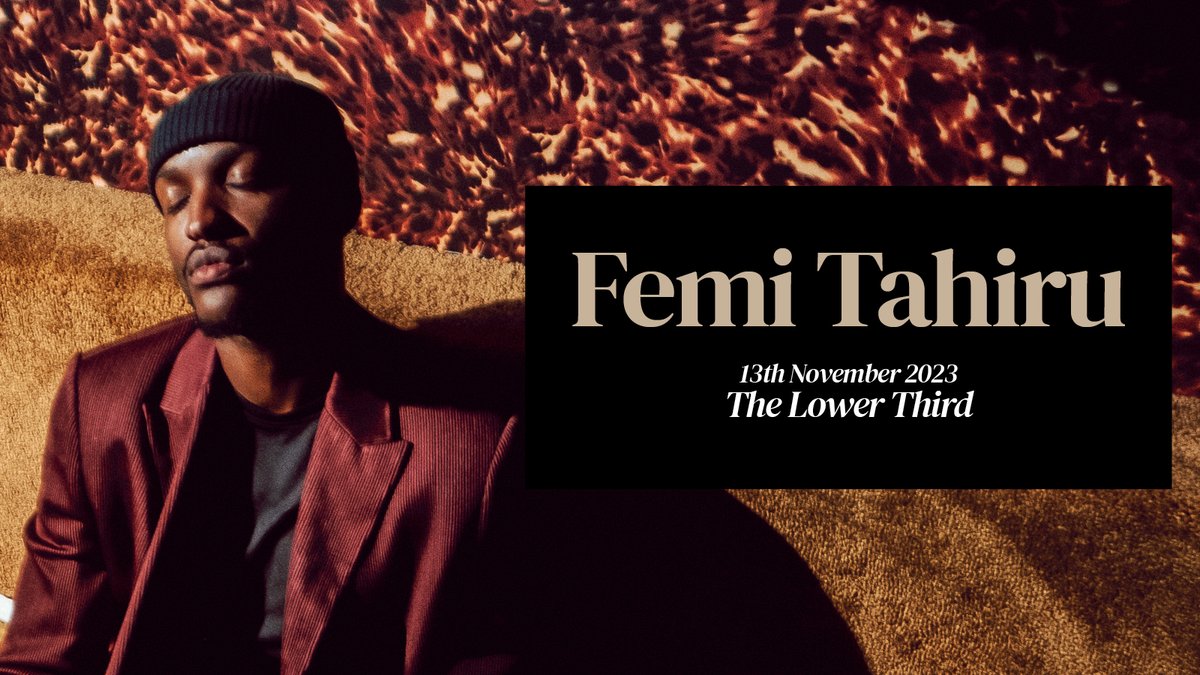 ON SALE >> Rising star <a href="/femitahiru/">Femi Tahiru</a> will play <a href="/lowerthirdsoho/">The Lower Third</a> in November ⭐️
 
Get tickets 👉 metropolism.uk/9XAa50PHsQm