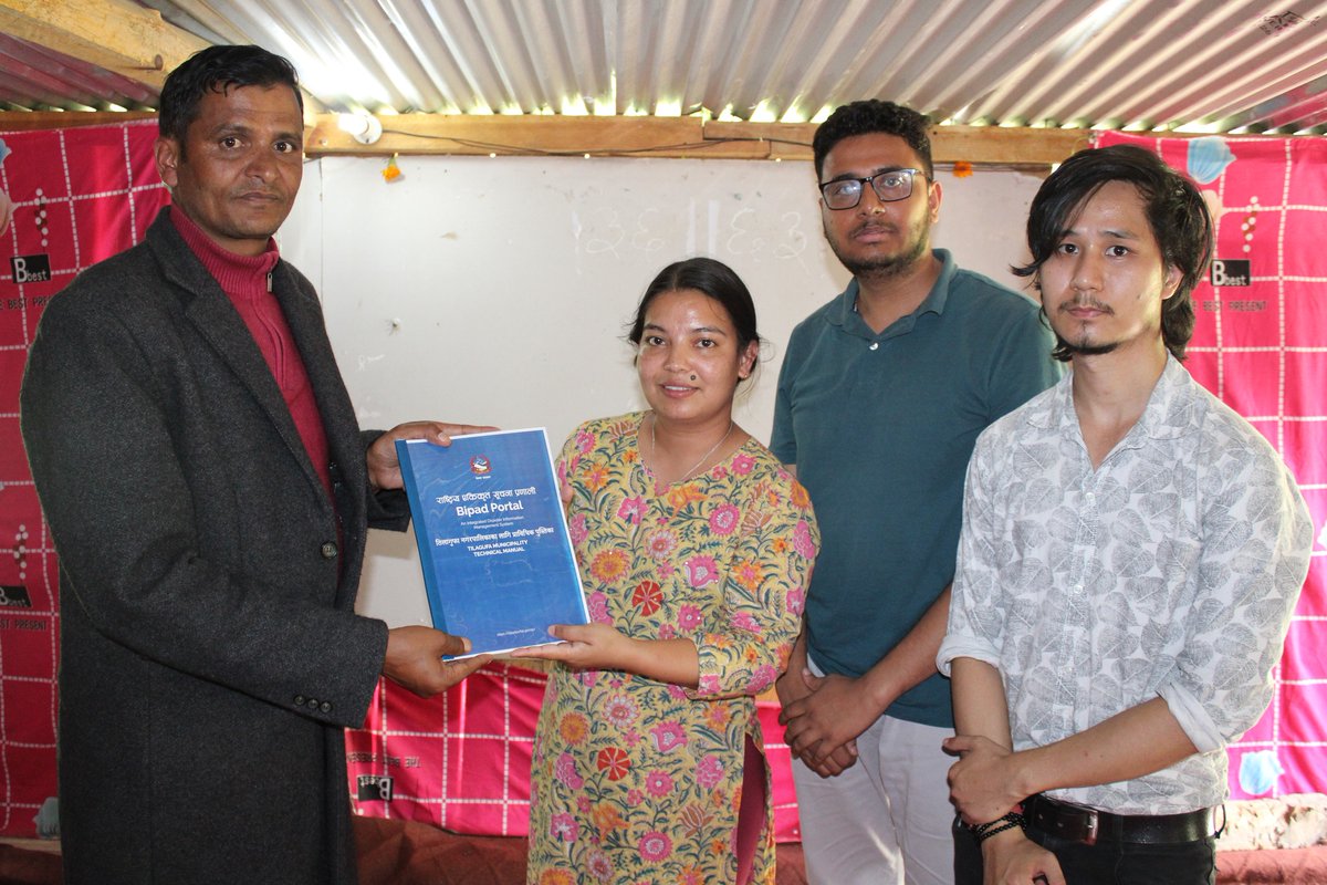 DRRFellowship's tweet photo. ** Successful completion of #climatefellowship M&amp;E and Bipad Portal Launch at Tilagufa Municipality, Kalikot** At the event Bipad Portal was formally launched by Mayor Mr. Sankhar Prasad Upadhya who announced plans to advance discussions on LDCRPP.#DRR #BipadPortal https://t.co/ZNcUeImz1t