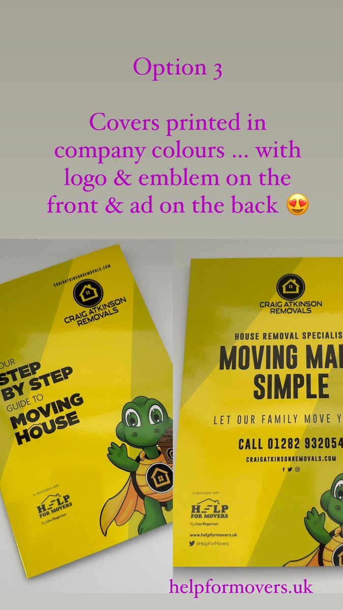 HelpForMovers's tweet photo. It’s been a labour of love, we now have 3 options for professionals wanting to supply the #movingguides 😍

Leaving a lovely lasting reminder of their business and helping their clients 
 to ease the the stress of #movinghouse 👌

https://t.co/PoxST8NILn

#removals #estateagents https://t.co/7I2WJPaSBl