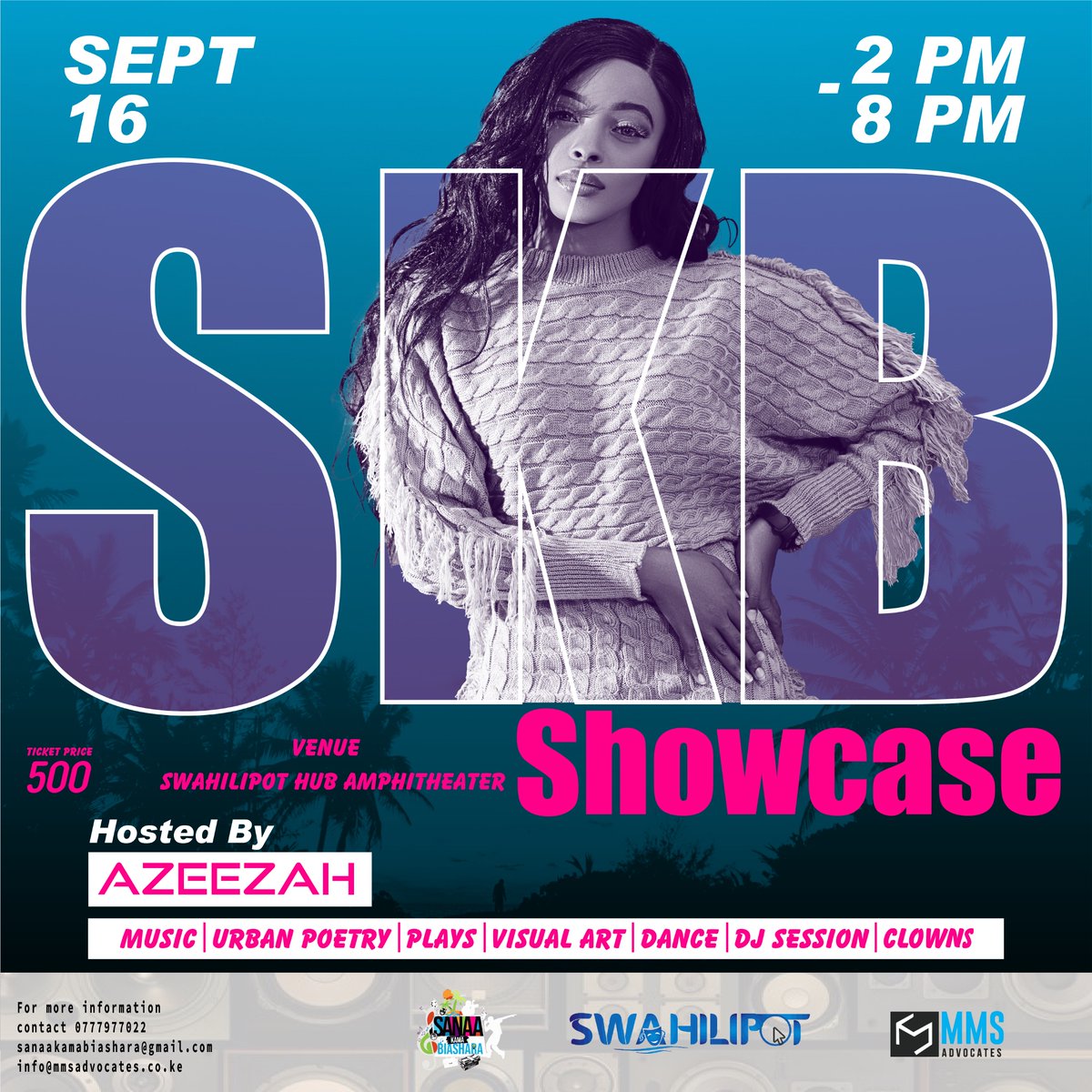 SKB_KE's tweet photo. We are happy to present to you the SKB showcase 🌊
with @azeezah_h , #MzeeNgala @djmashakenya  on the 16th of September @swahilipothub 

#sanaakamabiashara
#mmsadvocates
#swahilipothub
#skbshowcasemombasa
#Mombasa https://t.co/YaigFHHi1f
