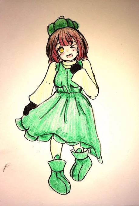 Autumn is Bell Pepper Harvest? #ロボ子新衣装予想図 