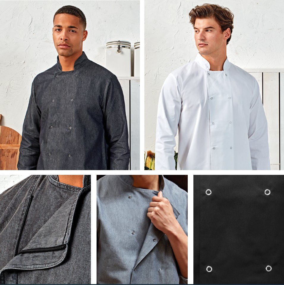 Premierworkwear's tweet photo. These chef’s jackets offer a quick and easy dressing solution with press stud and zip-through styles available in Black, White and Denim colourways! 🧑🍳
👉Chef’s jackets https://t.co/grEvhVcMRS
👉 Chef’s brochure https://t.co/3pLfZ7UbRH
#chefswear #chefs #hospitality #uniform https://t.co/K5TBkSLcVZ