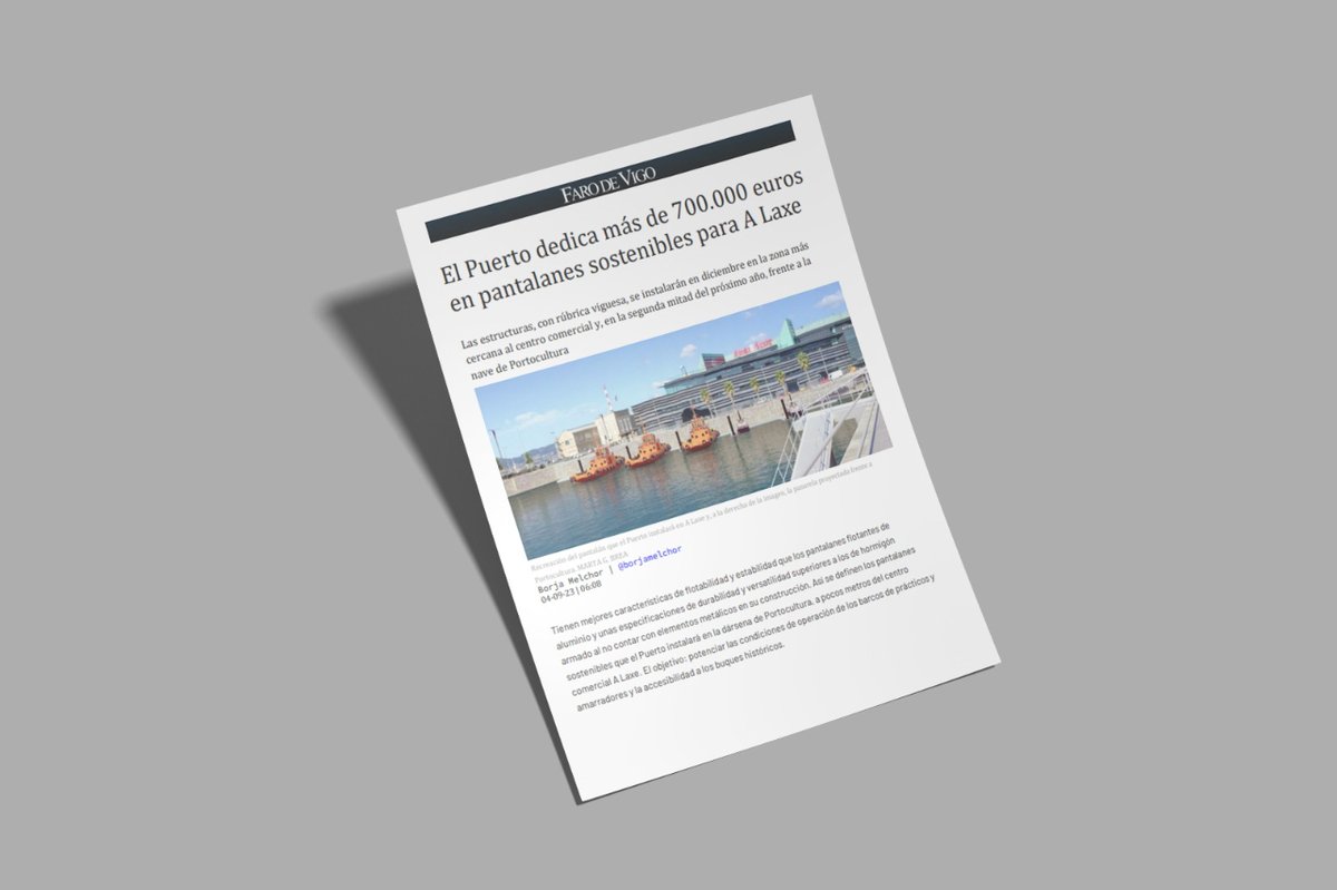 We are excited to be part of the project in the Port of A Laxe! More than 700,000 euros will be invested in our sustainable pontoons, which will carry the Vigo signature 🌊