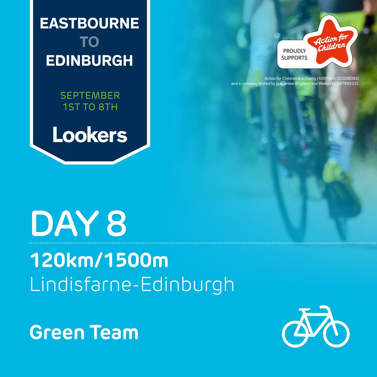 Day Eight: The Finish Line! 🏁 Lindisfarne To Edinburgh 📍 Green Team 🟢 120km ✅ 1500m elevation ⛰ Our JustGiving link - lnkd.in/eVskPiVv