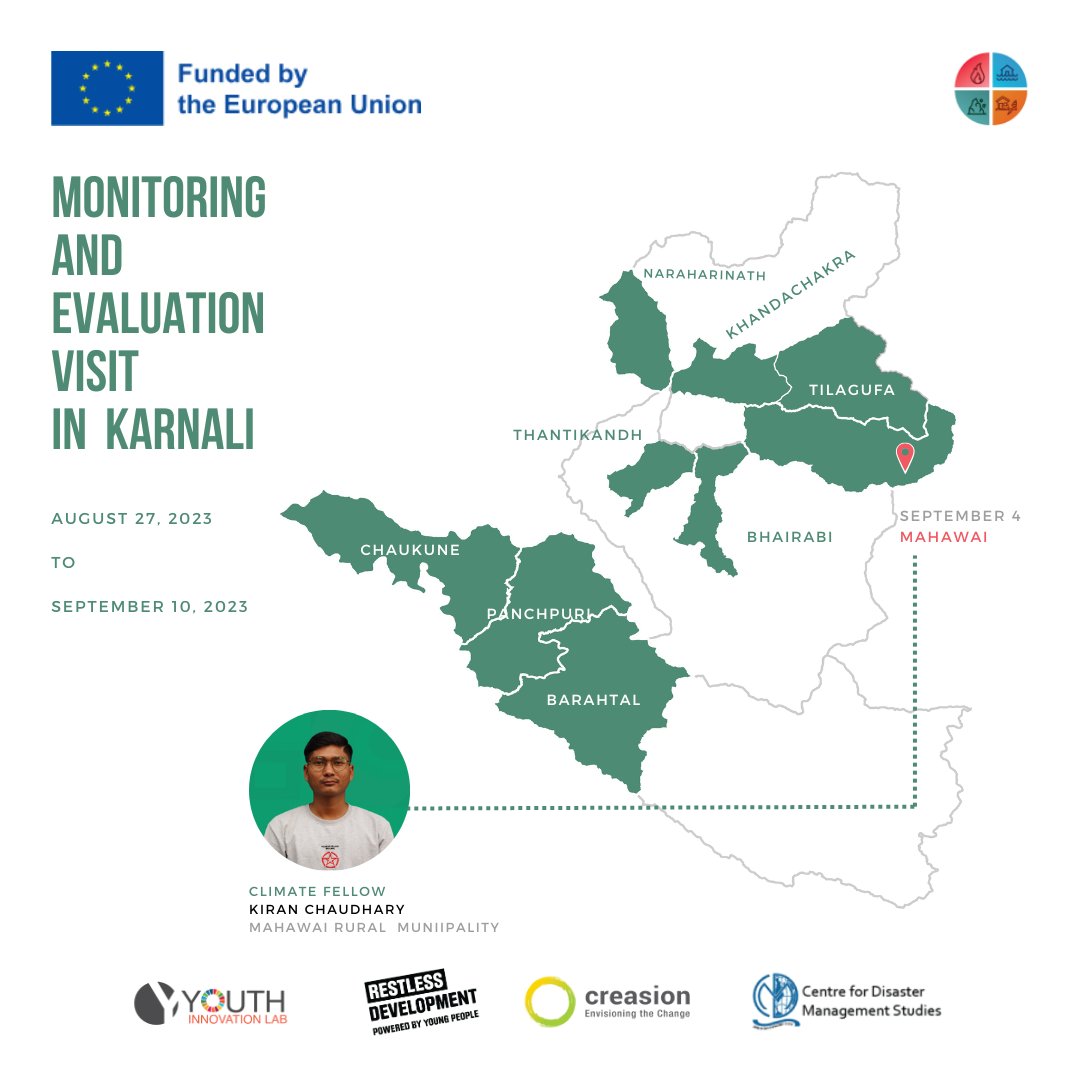 DRRFellowship's tweet photo. ** Successful completion of #climatefellowship M&amp;E and Bipad Portal Launch at Mahawai Rural Municipality, Kalikot** At the event Bipad Portal was formally launched by the chairperson Mr. Padam Bahadur Singh, who emphasized the role of data in disaster mitigation efforts #DRR https://t.co/xl8iPHlij2