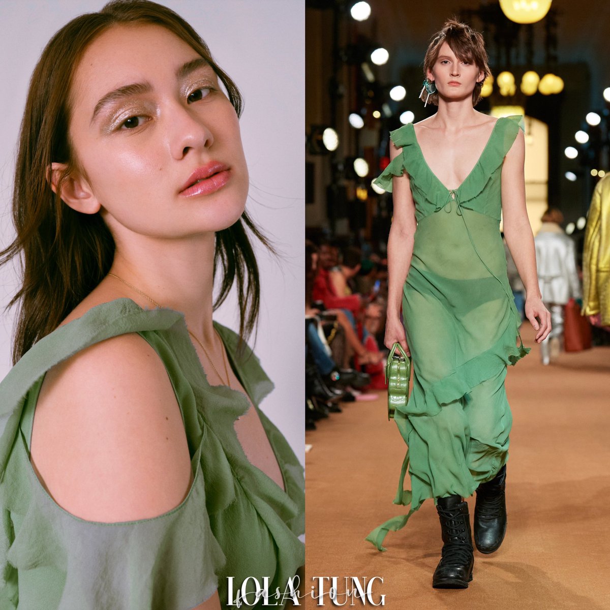 lolatungfashion's tweet photo. Lola Tung wore the #Coach ‘V-Neck Bias dress’ (N/A) for her photoshoot with Town &amp; Country Mag - July, 2023. https://t.co/1Pma81XEqe
