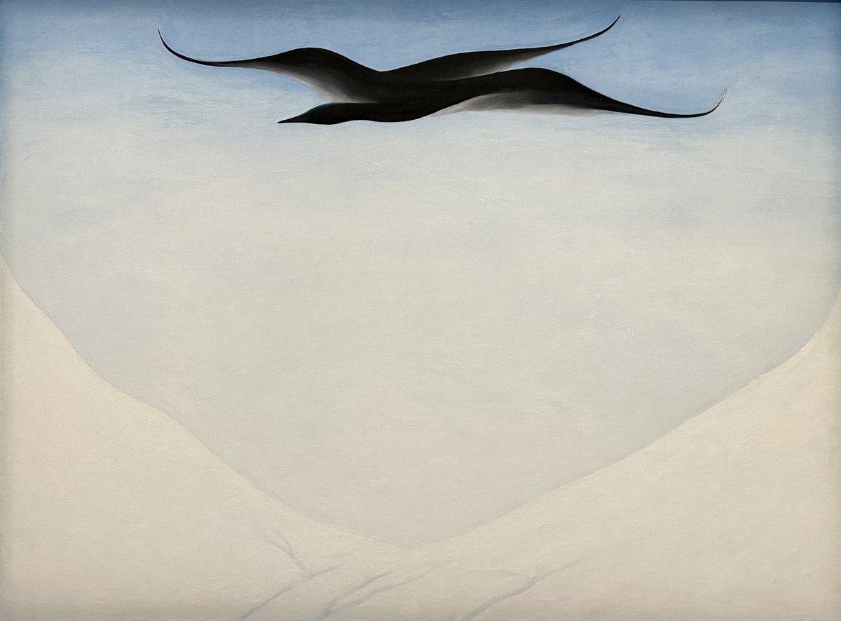 Georgia O’Keeffe
‘A Black Bird with Snow-Covered Red Hills’
1946
National Gallery Washington