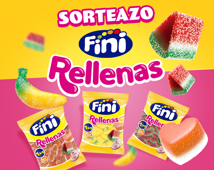 Fini_golosinas's tweet photo. 🎉SORTEO🎉 de lanzamiento de nuestras chuches RELLENAS 🫠 con 1KG de bananas, corazones o sandías CADA HORA hasta las 15h ¿Cómo participar?

❤️ Sigue a @Fini_golosinas 
🔁 RT completando la frase "Quiero 1KG de #FINIrellena para compartir con..."

Empezamos a las 12h 🍬😍 https://t.co/vXrzUz0zfG