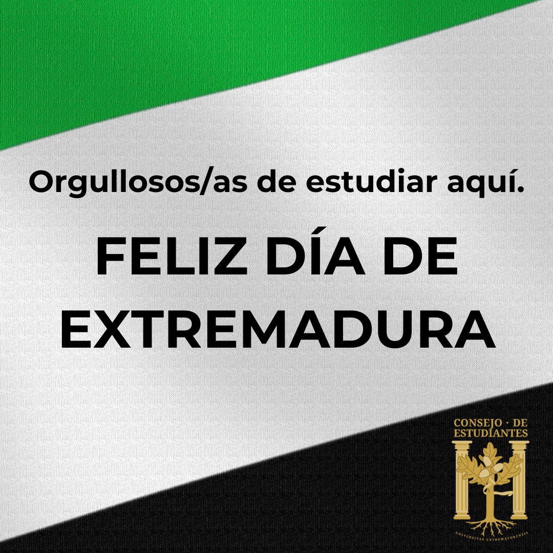 ¡Feliz Día de Extremadura! 💚🤍🖤