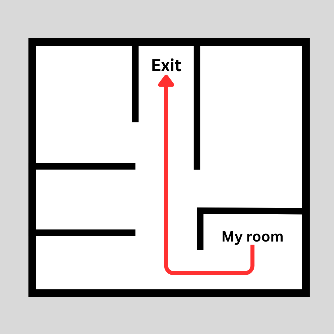 How would you get out of your house or other buildings quickly in an emergency? It take seconds to consider and it could save a life. Take time to plan your safe escape. #SafeEscape #FireSafety #GetOutStayOutCall999 #BePreparedNotScared #PreparednessMonth