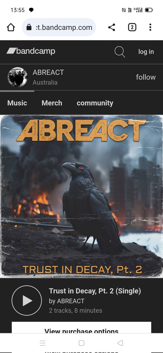 Available on their Bandcamp site
<a href="/ABREACT_hc/">ABREACT</a> 🤘🤘🤘