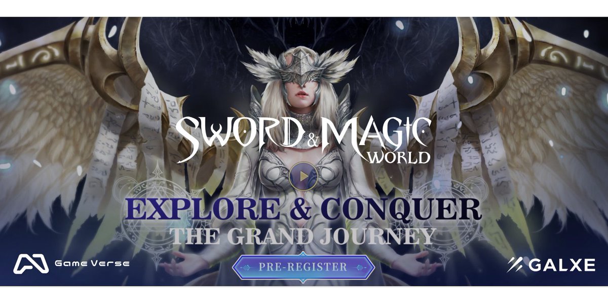 🎉Sword &amp; Magic World Pre-Registration Campaign🎉
🎁$10,000 Worth in Prize Pool
📆Duration: Sep 8 - Sep 14
✅Follow   <a href="/0xGameVerse/">Game Verse</a> &amp; <a href="/play_samw/">Sword and Magic World | Live Now🔥</a>
✅Like, RT, tag 3 friends
✅Verify:galxe.com/0xGameVerse/ca…
👆Join NOW! #Web3Games #Giveaway #GameFi #Airdrop
Powered by <a href="/Galxe/">Galxe</a>